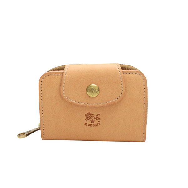 イルビゾンテ IL BISONTE SMALL WALLET ACERO キーケース SSW013-PV0005-NA106B メンズ レディース 本革 レザー ベージュ